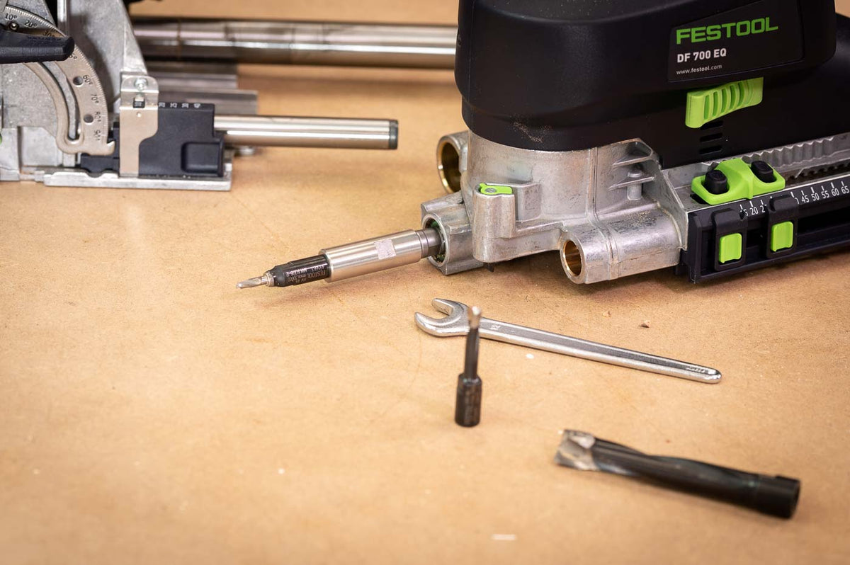 Seneca Woodworking RTS-500 Frees adapter voor Festool Dominofrees DF700 Seneca Woodworking RTS-500 Frees adapter voor Festool Dominofrees DF700