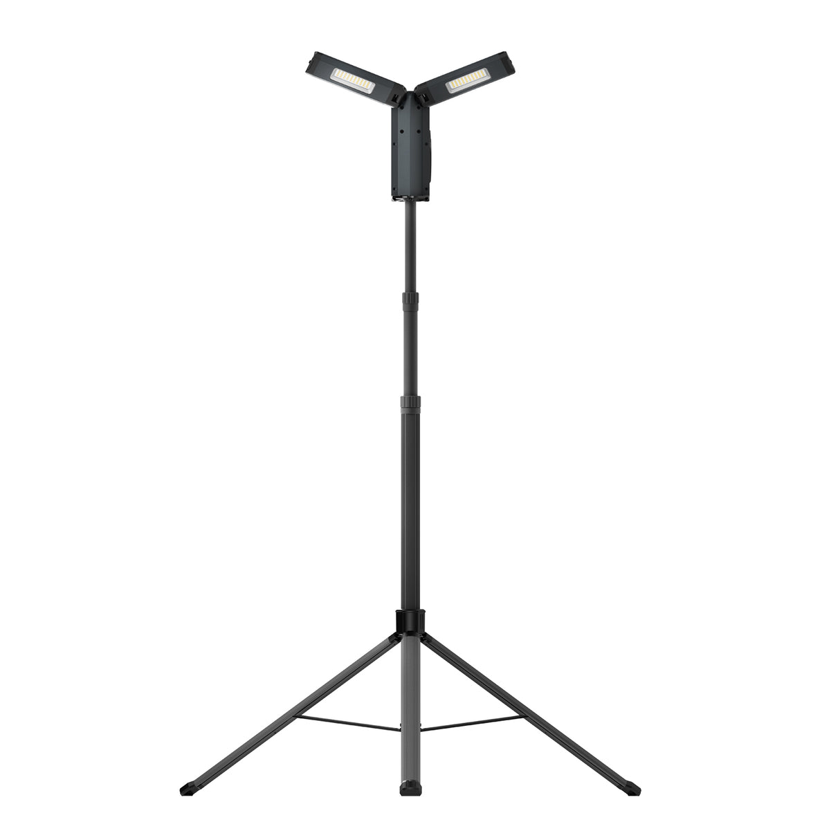 SCANGRIP Flutlichtstrahler mit zwei Leuchtenköpfen und Stativ, 2500 Lumen - Tower Compact Connect