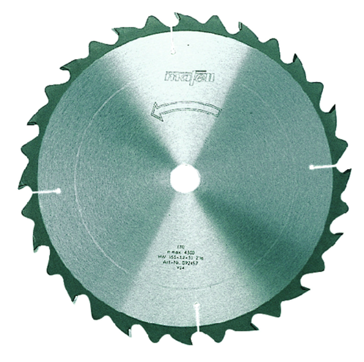 Mafell HM saw blade, 355 x 2.2/3.2 x 30 mm, 16 teeth, WZ, for universal use and longitudinal cuts - 092437