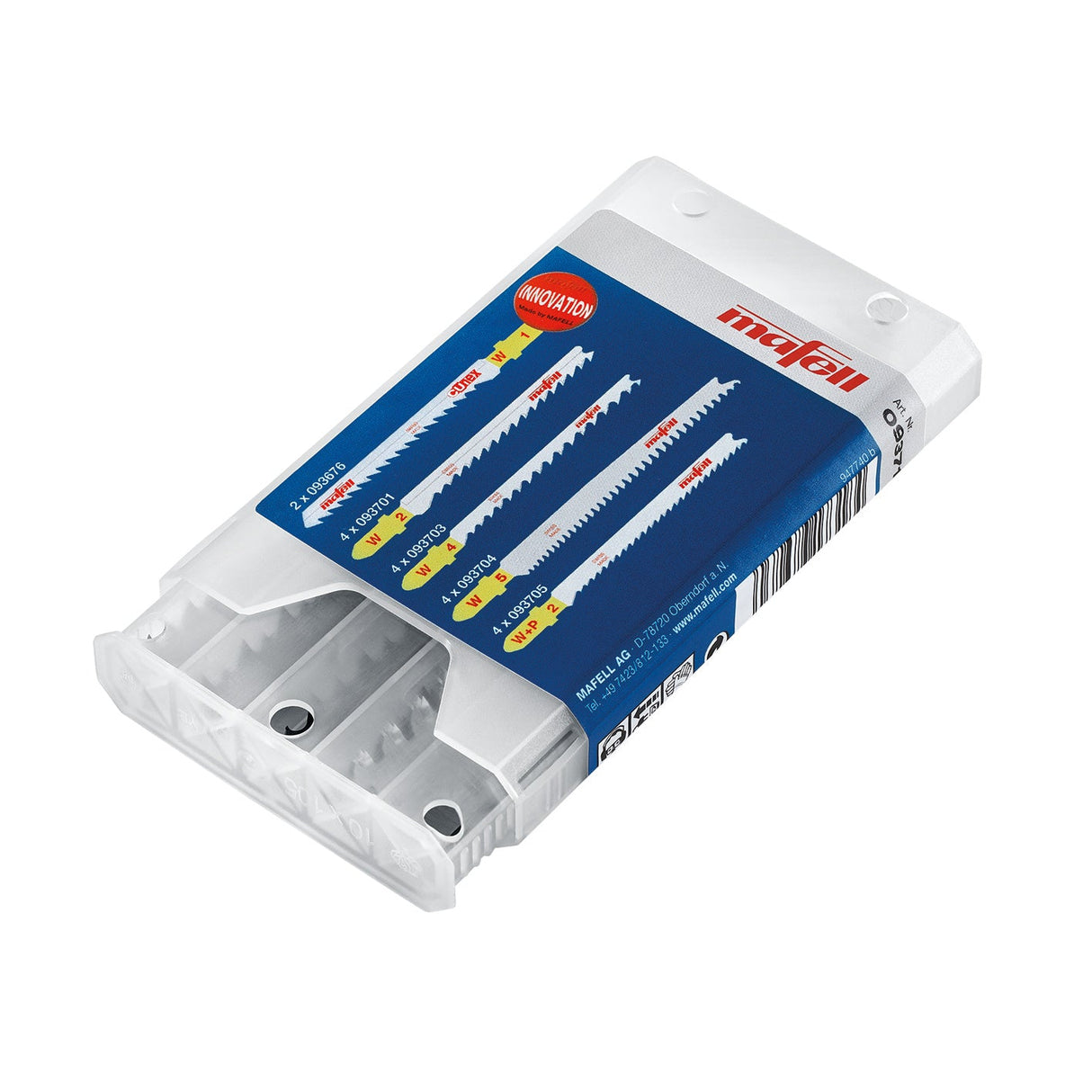 Mafell Sortiment 1, 4 x W2, W+P2, W5, W4, 2 x CUnex W1 - 093712