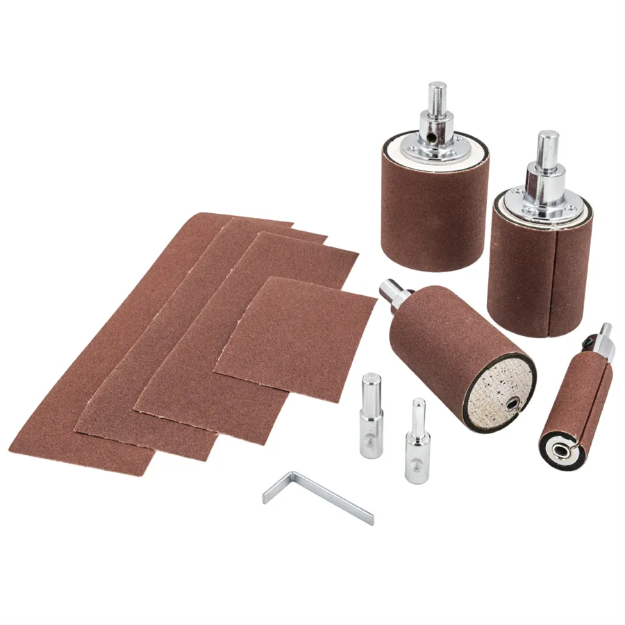 4-piece grinding cylinder set in wooden case Ø 25/51/65/76 mm