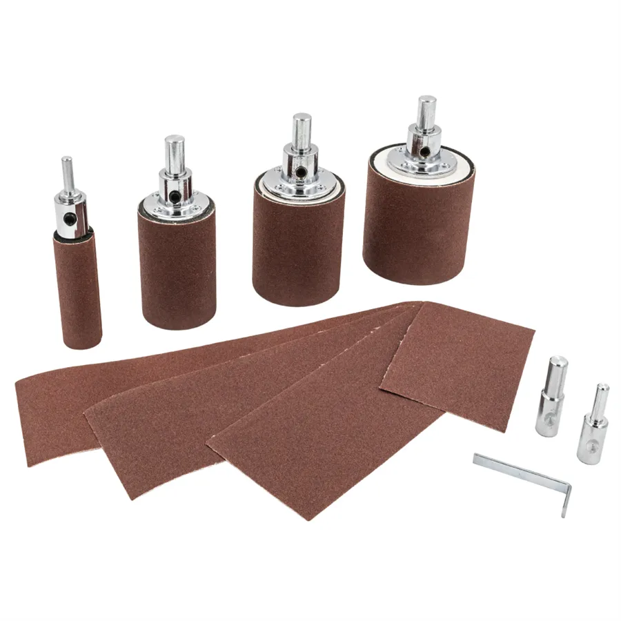 4-piece grinding cylinder set in wooden case Ø 25/51/65/76 mm