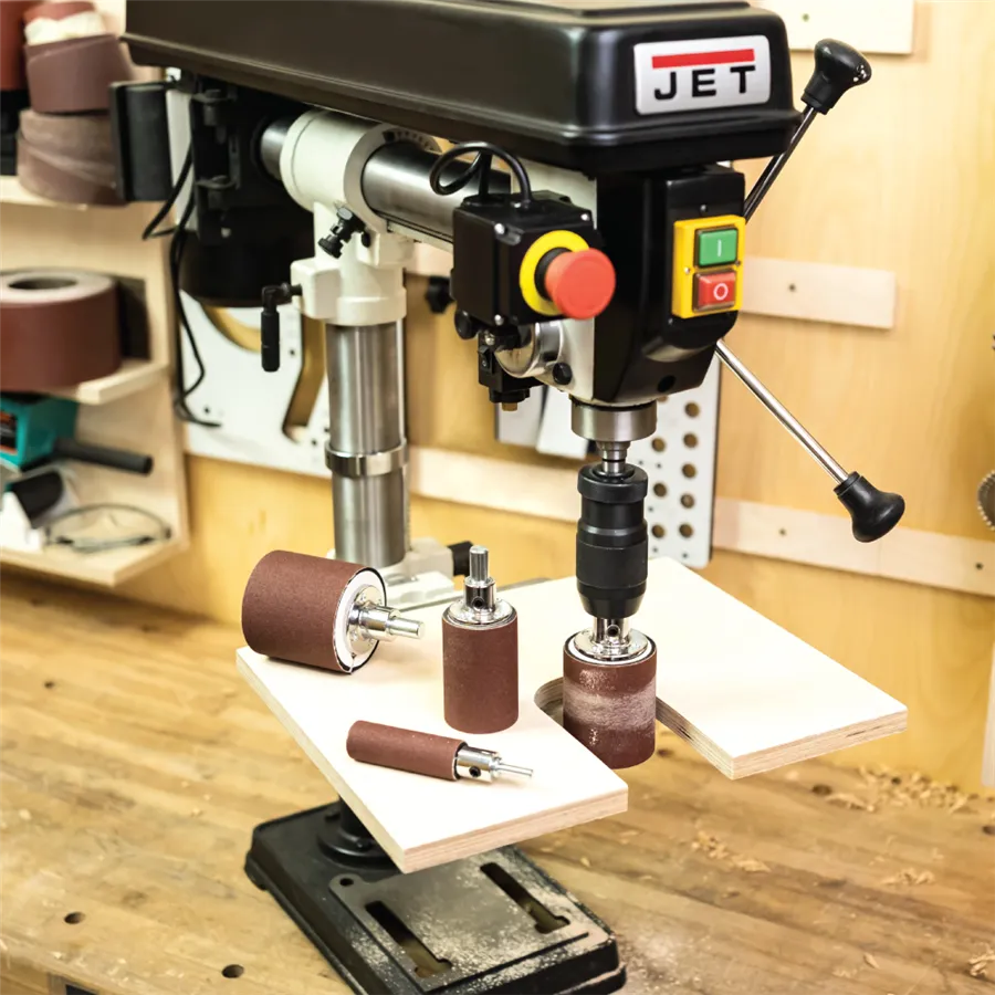 4-piece grinding cylinder set in wooden case Ø 25/51/65/76 mm