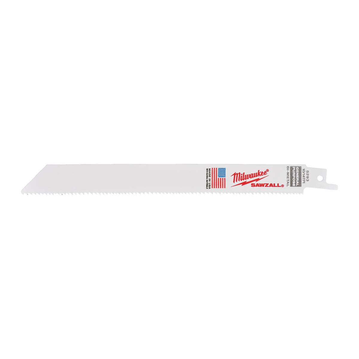 Milwaukee Säbelsägeblatt General Purpose, flexibel 200mm – Zahnteilung 2.5/1.8 mm (10/14 TPI) – Produktbild 2