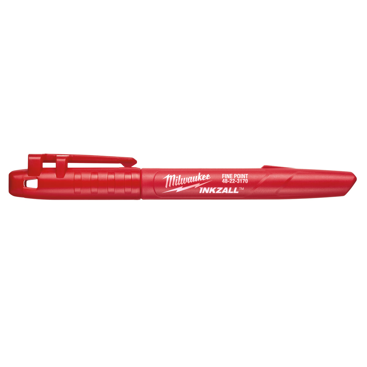 Milwaukee INKZALL feiner Permanentmarker rot – Produktbild 1