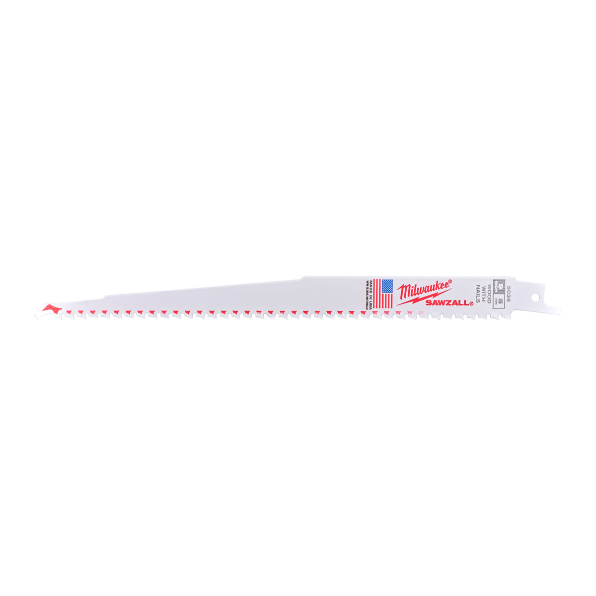 Milwaukee Säbelsägeblatt Demontage THIN KERF 230mm – Zahnteilung 5 mm (5 TPI) – Produktbild 1