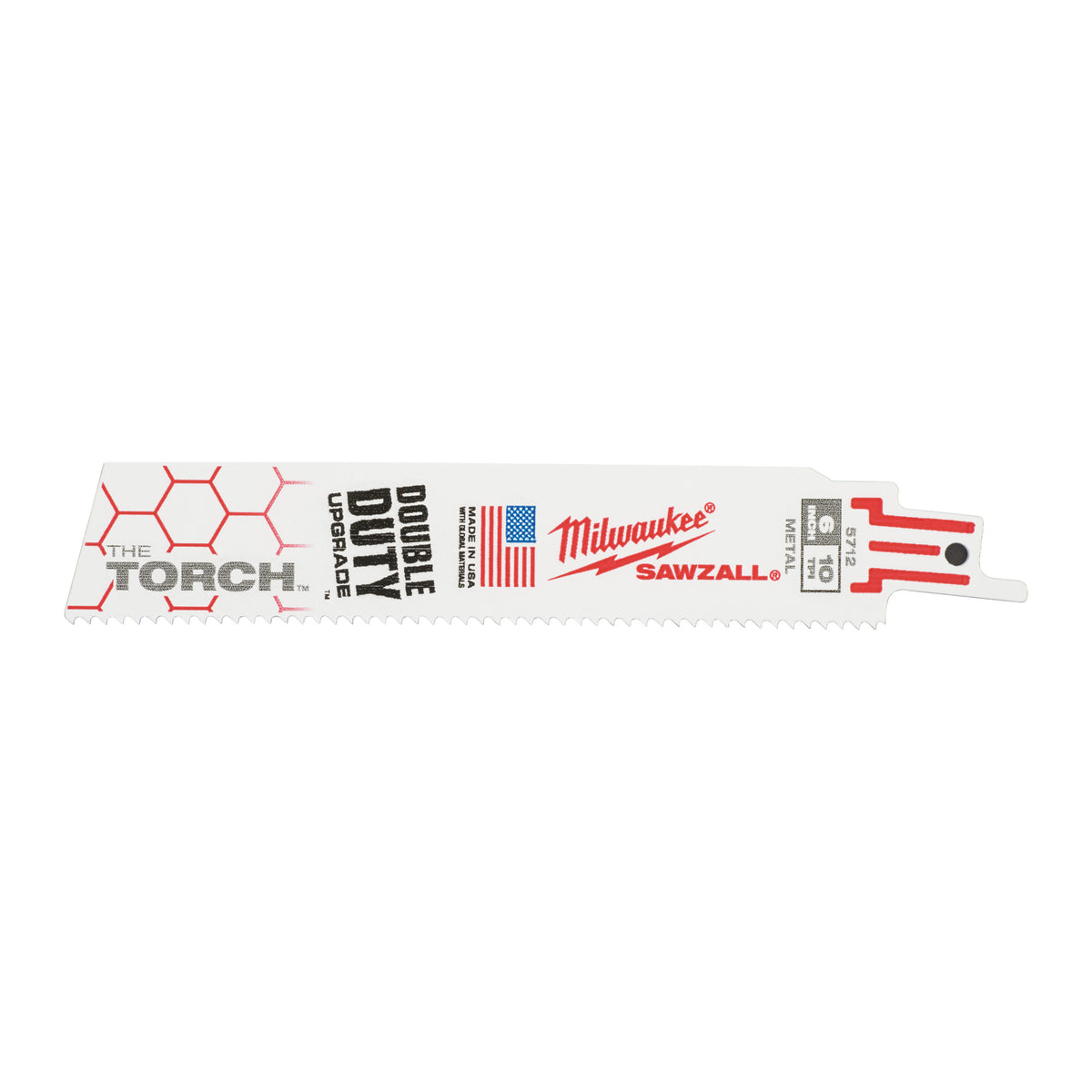 Milwaukee Säbelsägeblatt Metall THE TORCH 150mm – Zahnteilung 2.5 mm (10 TPI) – Produktbild 1