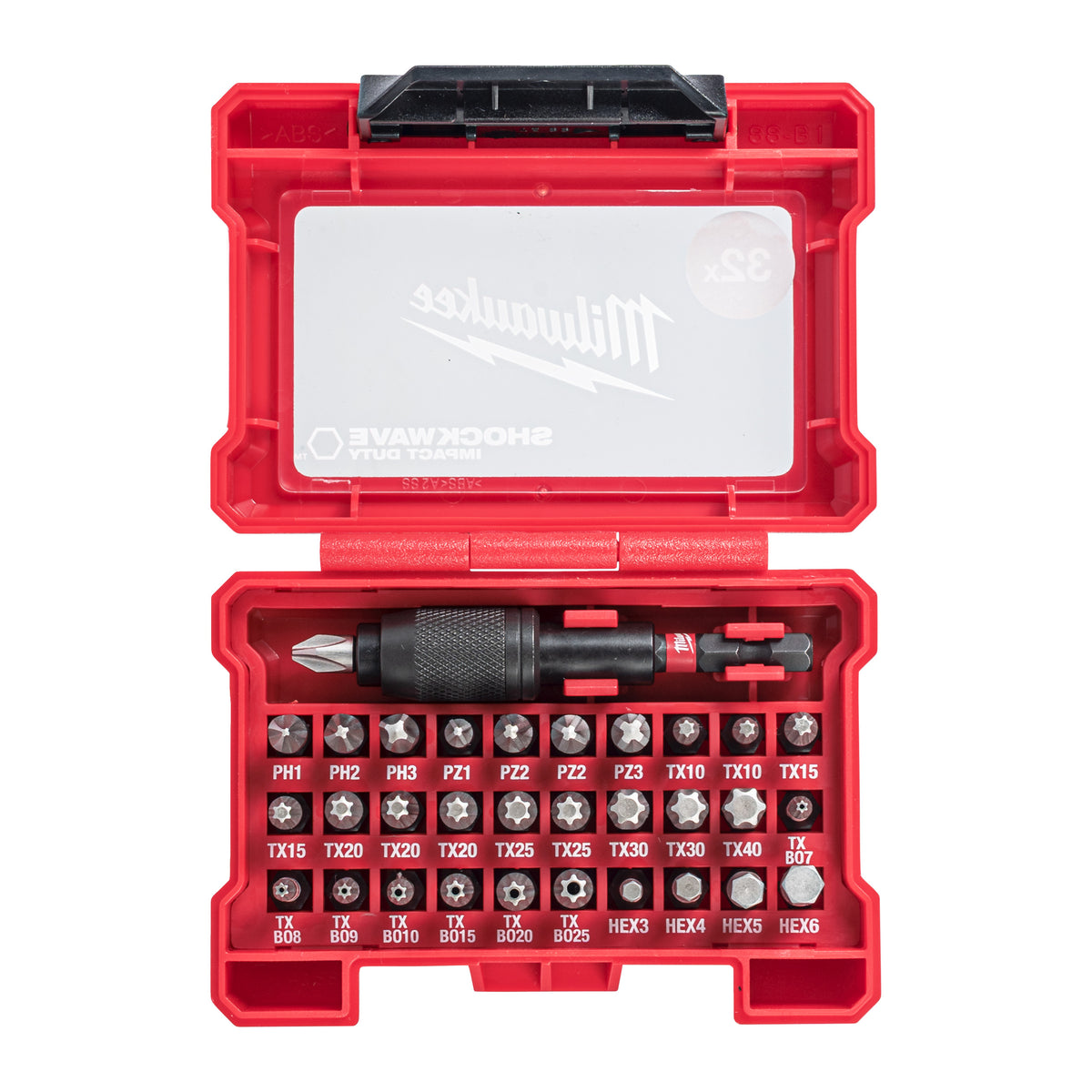 Milwaukee SHOCKWAVE Compact-Set – 32-teilig – Produktbild 1