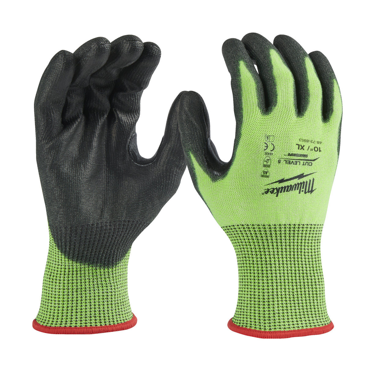 Milwaukee Hi-Vis Schnittschutzhandschuhe Klasse 5/E – Produktbild 4