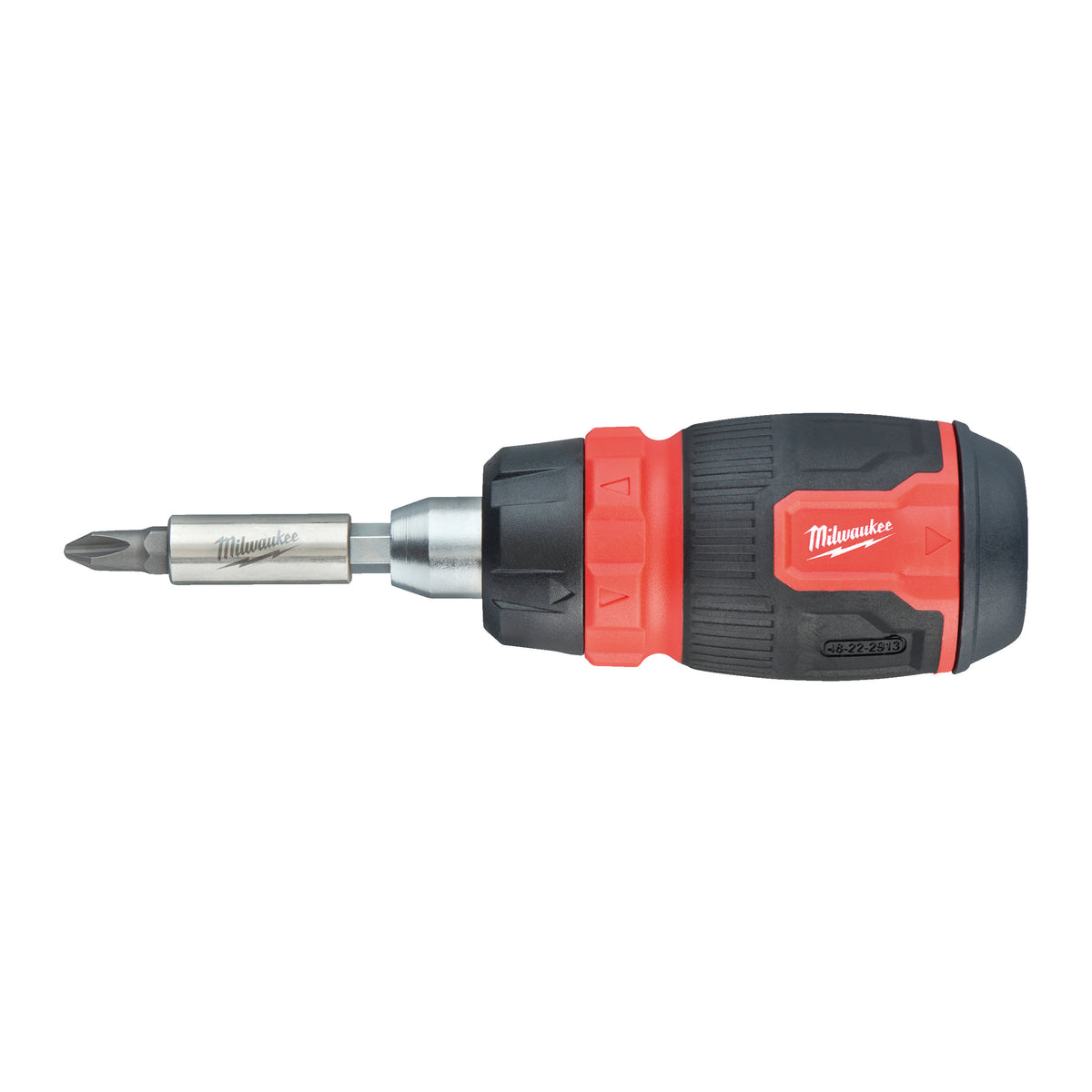 Milwaukee Multi-Bit Schraubendreher mit Ratschenfunktion Stubby inkl. 7 Bits PH/PZ/TX/SL – Produktbild 1