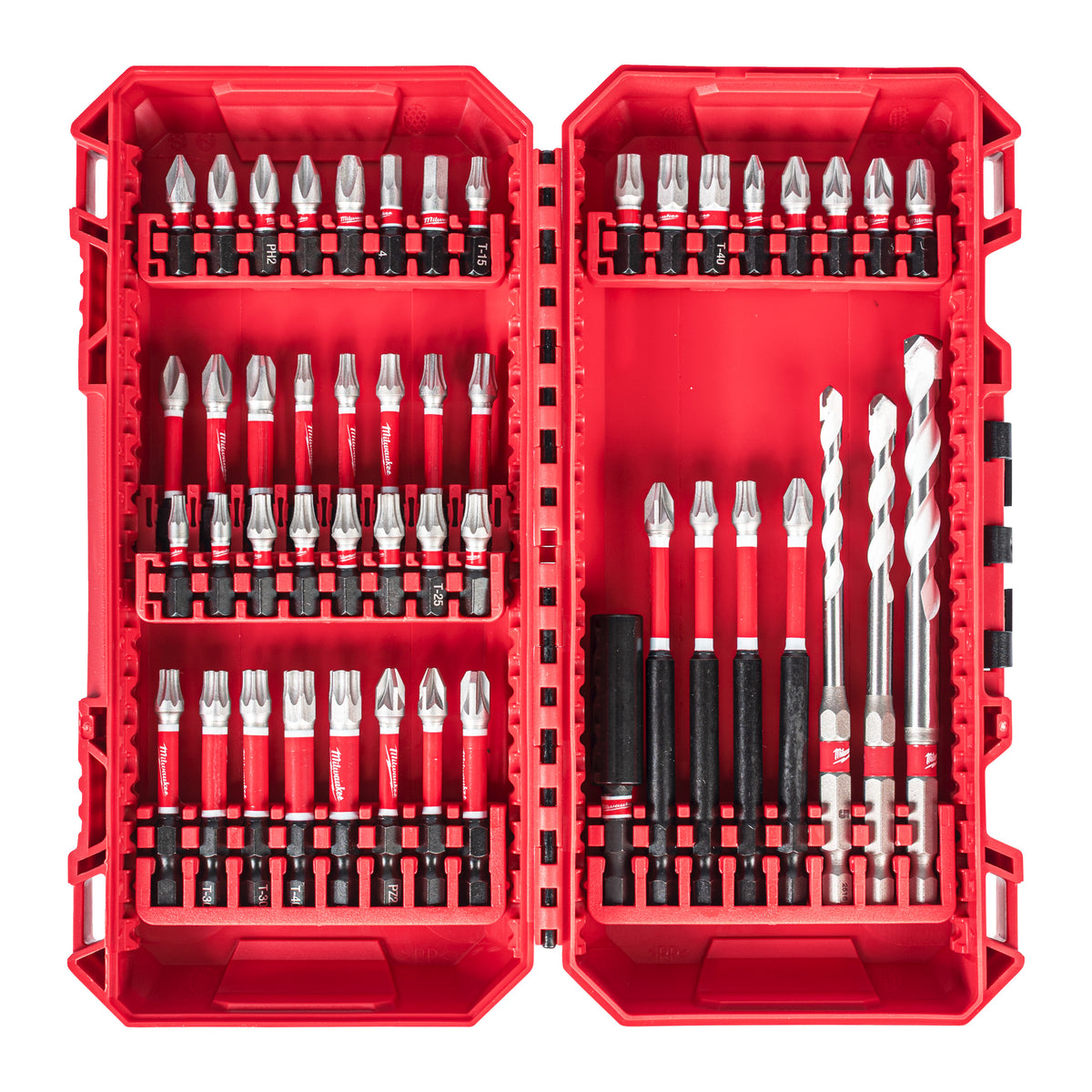 Milwaukee SHOCKWAVE Set Bohren und Schrauben – 48-teiliges Set in PACKOUT kompatibler Kassette – Produktbild 1