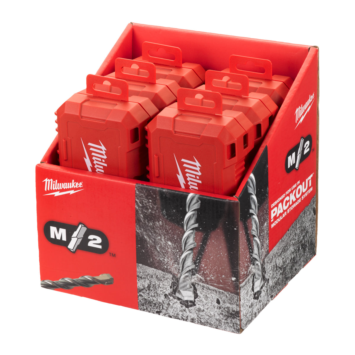 Milwaukee M2 SDS-Plus Hammerbohrer-Set 10-teilig – 5 bis 12 mm – Produktbild 2