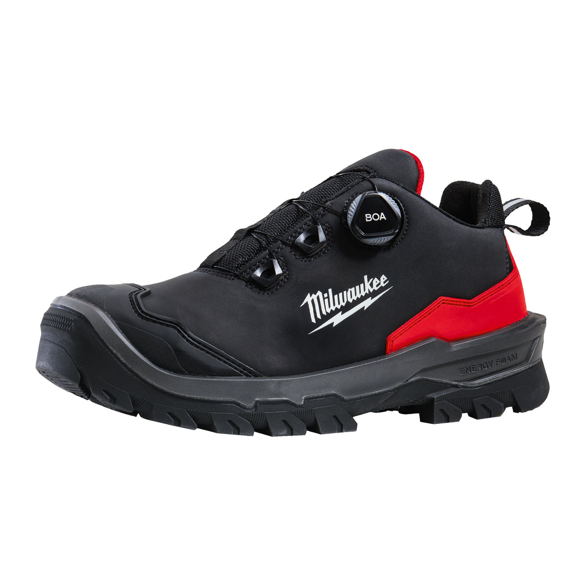 Milwaukee ARMOURTRED S3S Sicherheits-Halbschuh BOA weit Mikrofaser – Schwarz