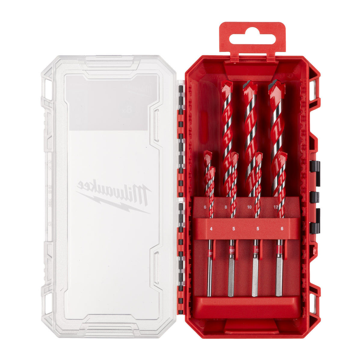 Milwaukee Premium-Betonbohrer Set 8-teilig – 4/5/5/6/6/8/10/12 mm – Produktbild 1
