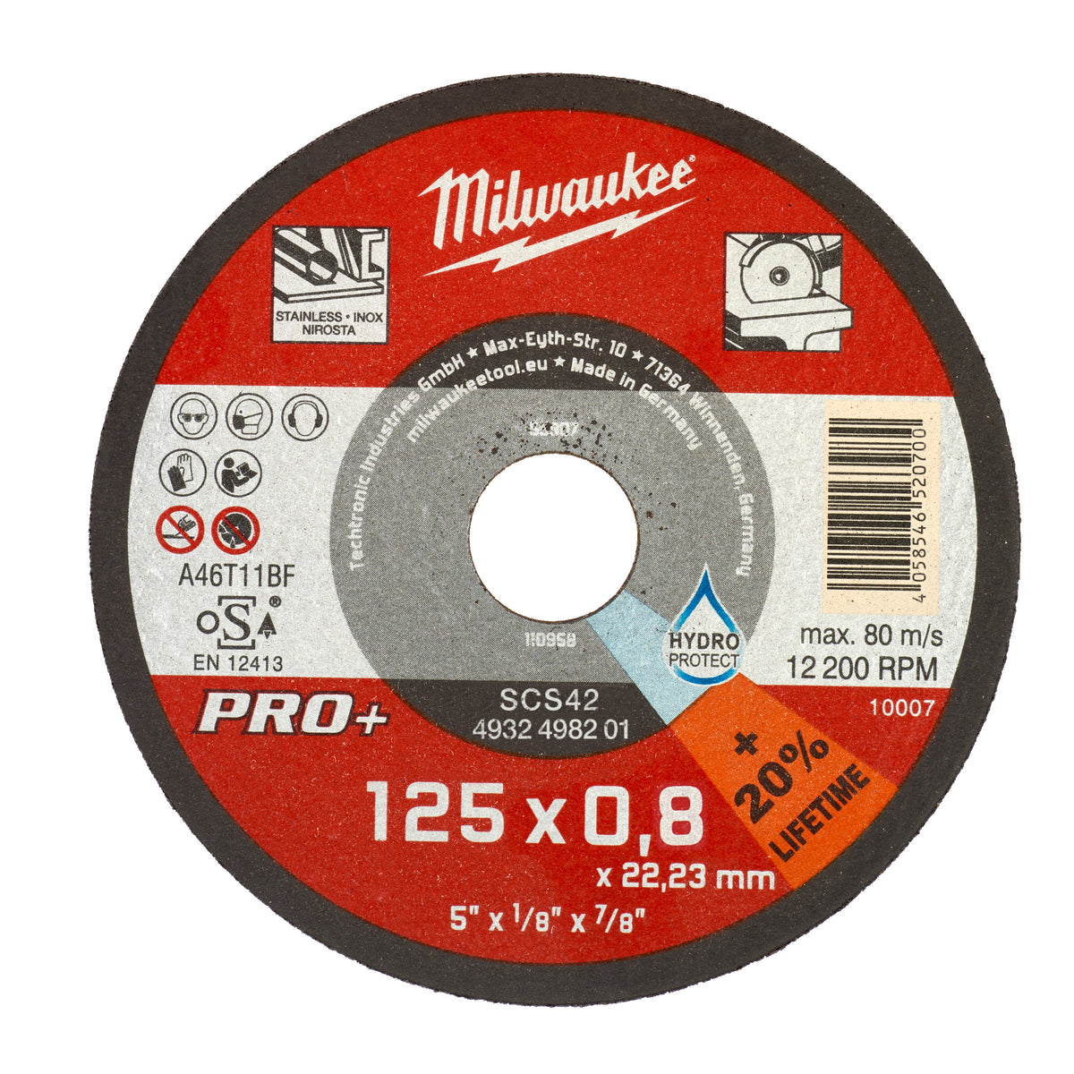 Milwaukee Metalltrennscheibe PRO+ INOX 125 mm – Produktbild 2