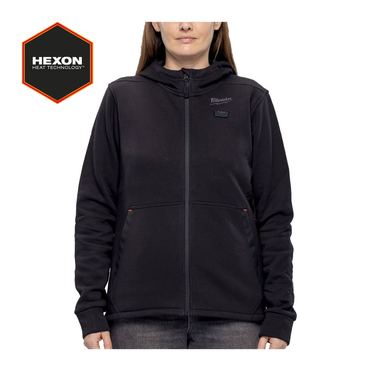 Milwaukee M12 Akku-Heiz-Kapuzenpullover Damen – Schwarz
