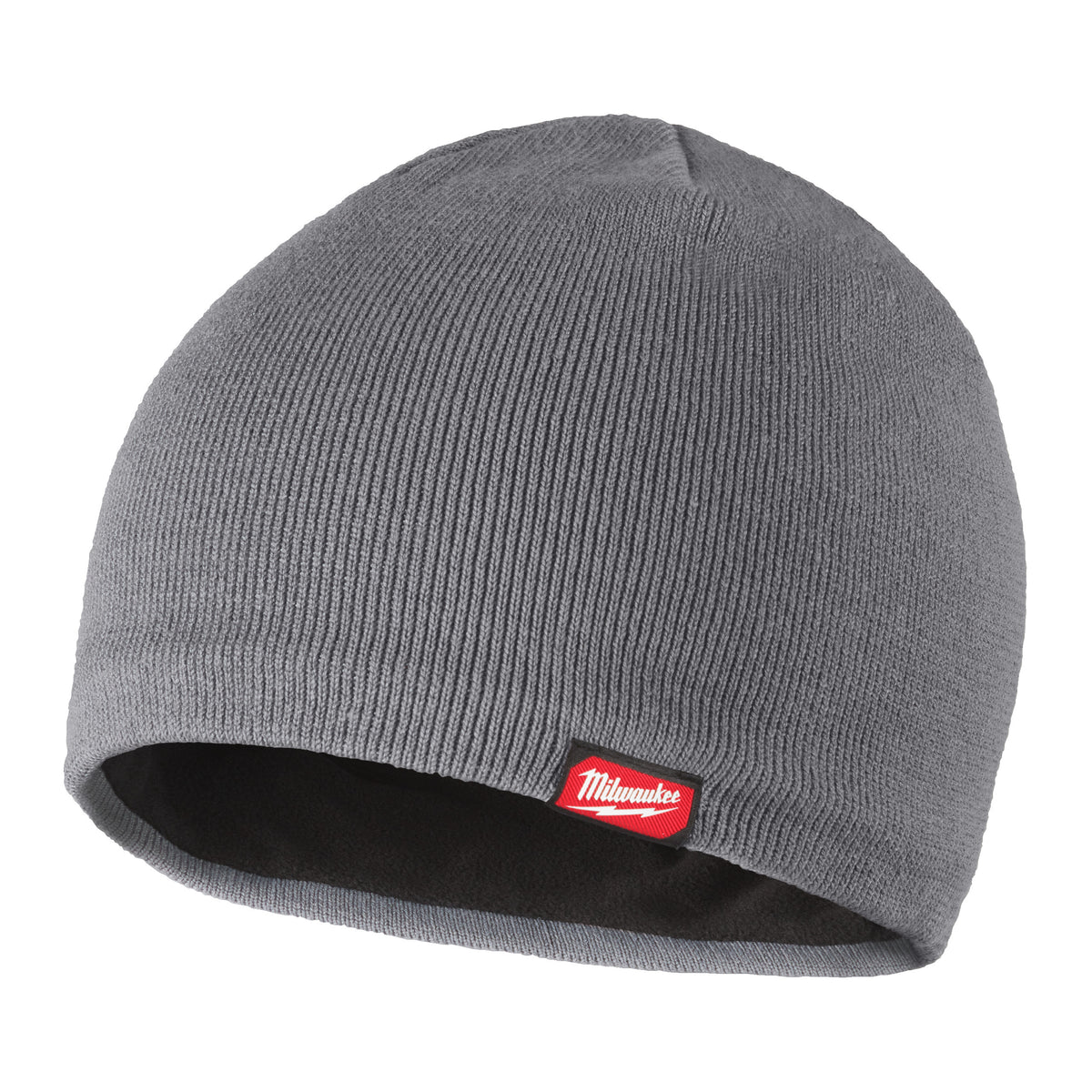 Milwaukee Mütze mit Fleece-Innenfutter – Grau / schwarzes Fleecefutter