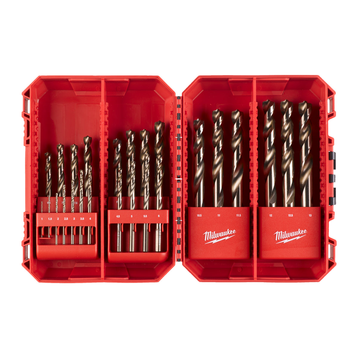 Milwaukee HSS-G RED COBALT Metallbohrer HSS-G Co Set – 25-teilig Set – Produktbild 1