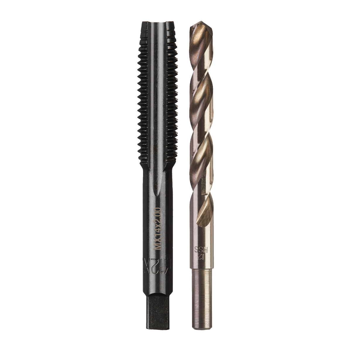 Milwaukee Gewindebohrer-Set, 2-teilig, inkl. Thunderweb HSS-G Bohrer M14x2.0 mm, Bohrer 12.0 mm – Produktbild 1