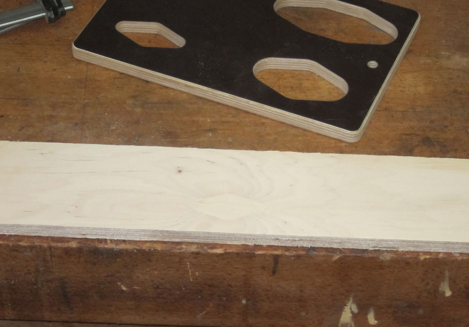 Holzflicken Frässchablone