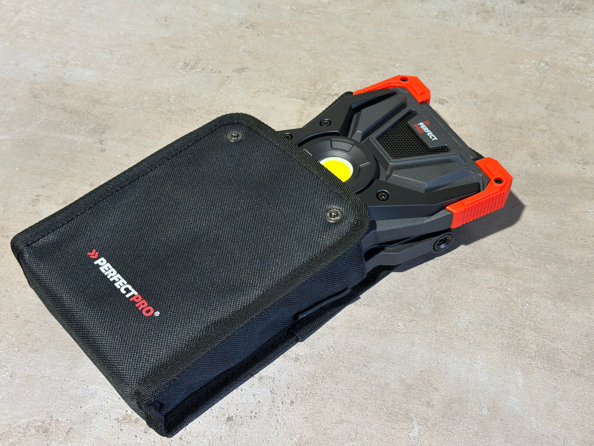 PerfectPro Akku-LED-Strahler mit Bluetooth-Lautsprecher, USB-C - L-100