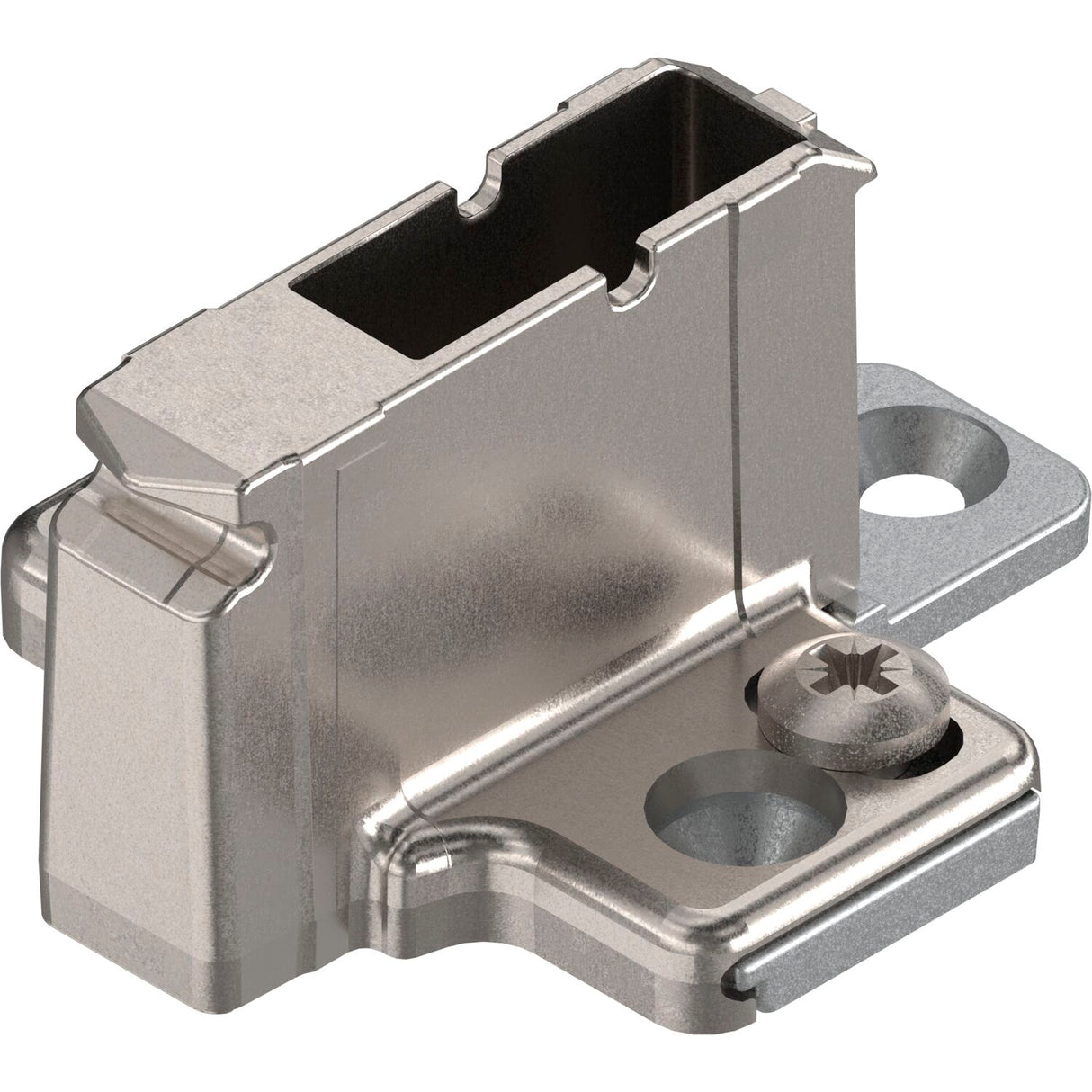 BLUM CLIP Kreuzmontageplatte, Zink, Systemschrauben Distanz 18 mm - 175H9190.22