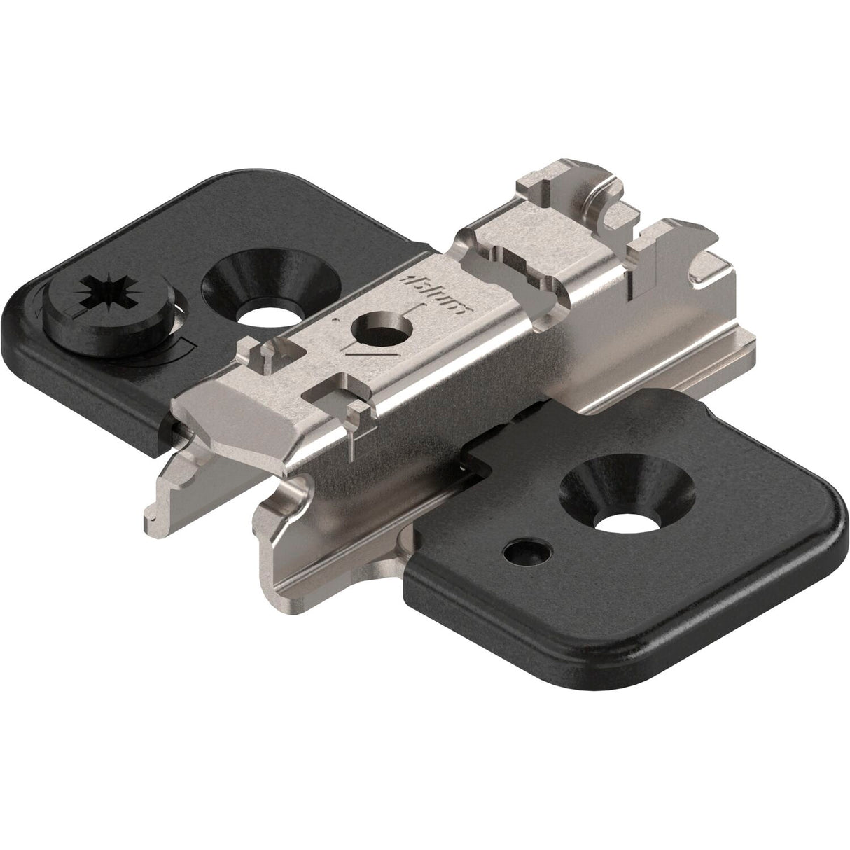 Blum® CLIP Kreuzmontageplatte ONYX, Spax-Schrauben, HV: Exzenter, Distanz 3 mm - 173H7130