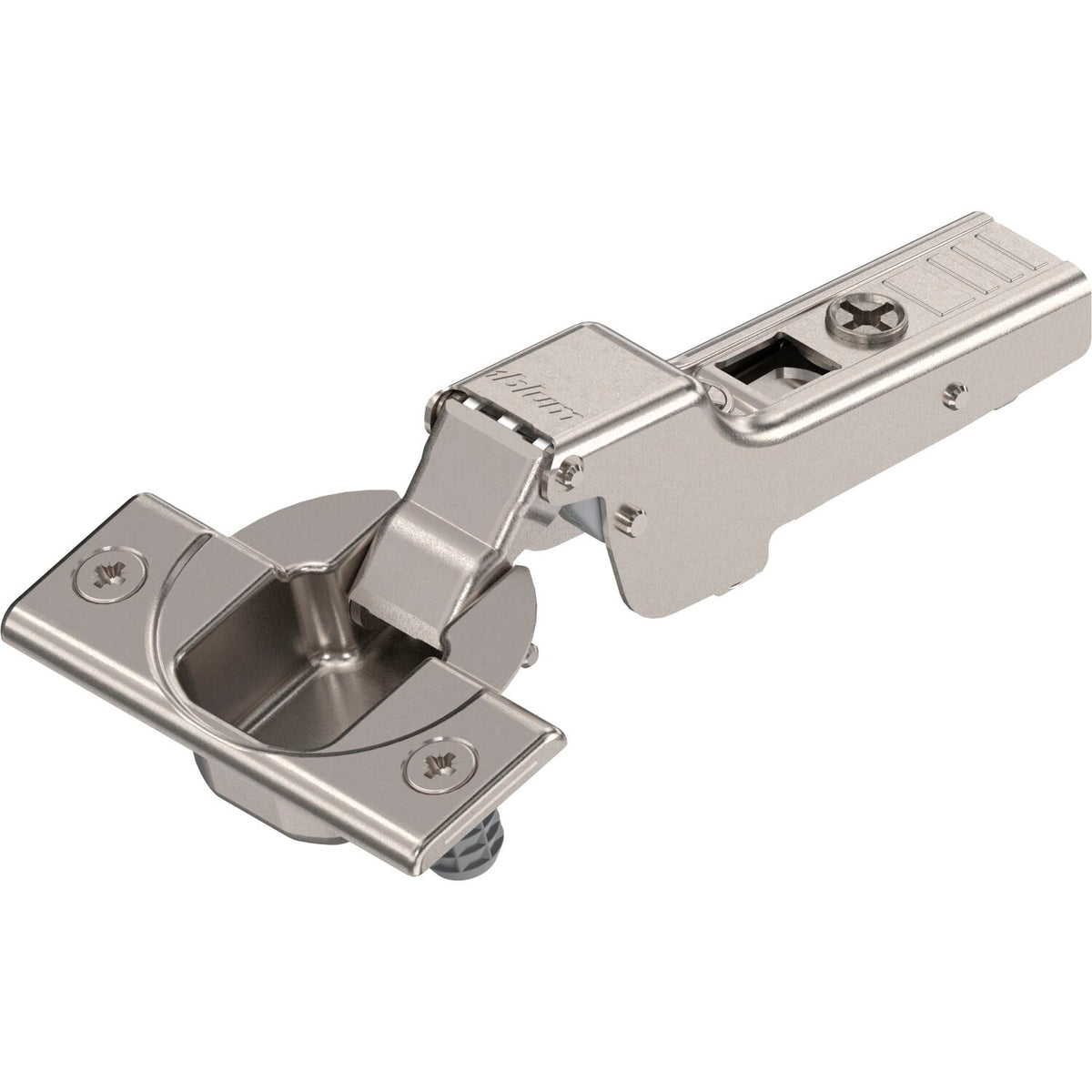 BLUM CLIP top Möbel Scharnier 110°,9,5mm gekröpft mit Feder, Einpressen - 71T3680