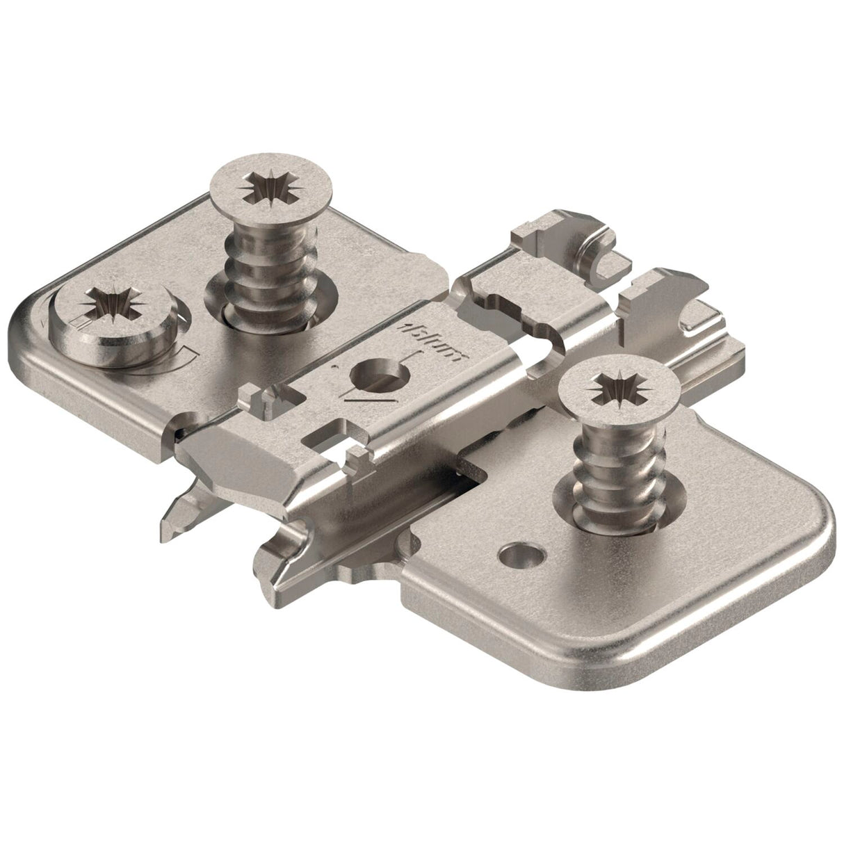 BLUM CLIP Exzenter Kreuzmontageplatte, Stahl, Systemschraube, Distanz 0 mm - 173H9100.22
