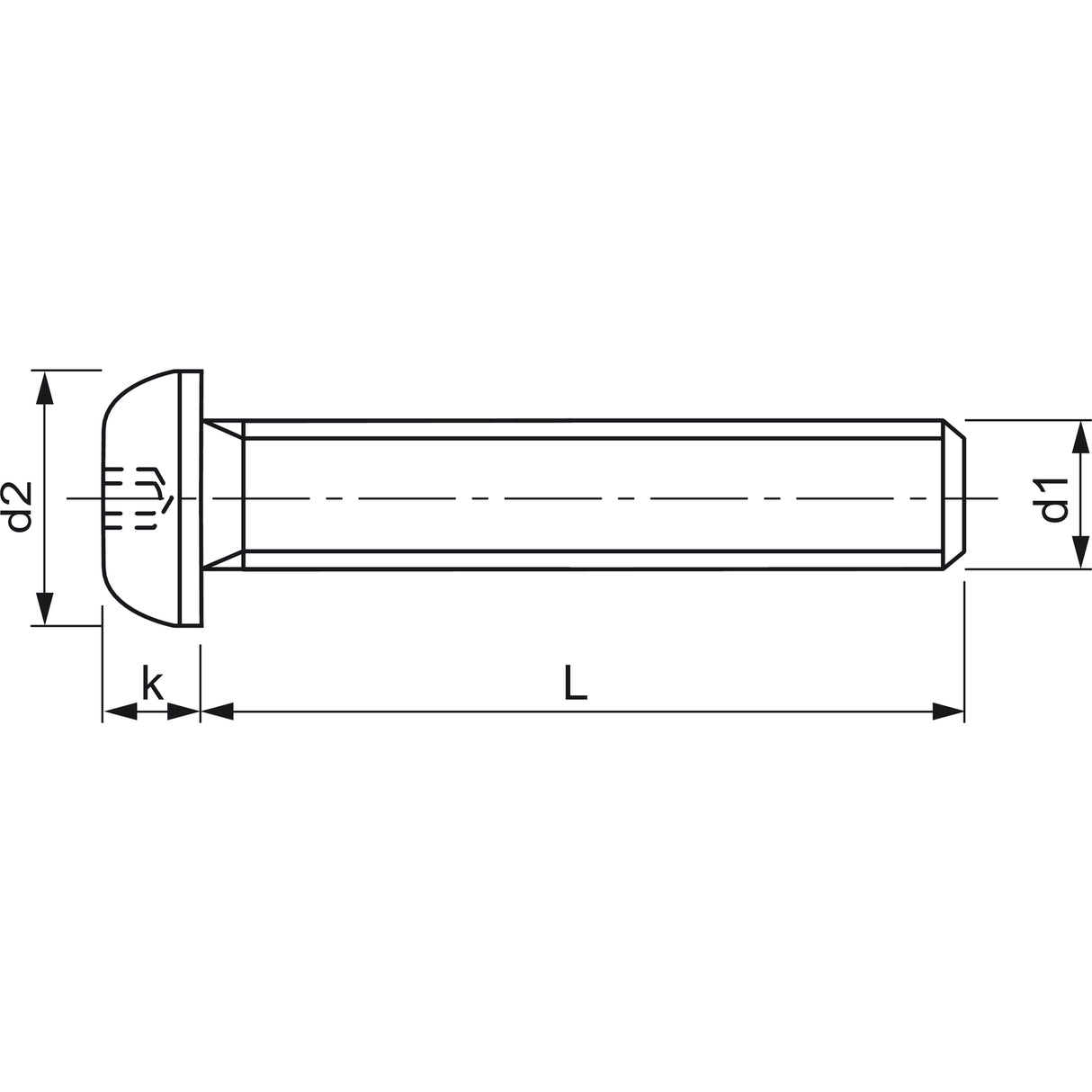 Ersatzschraube für Fräser M 4 x 6 mm - Flachkopf mit TX 20