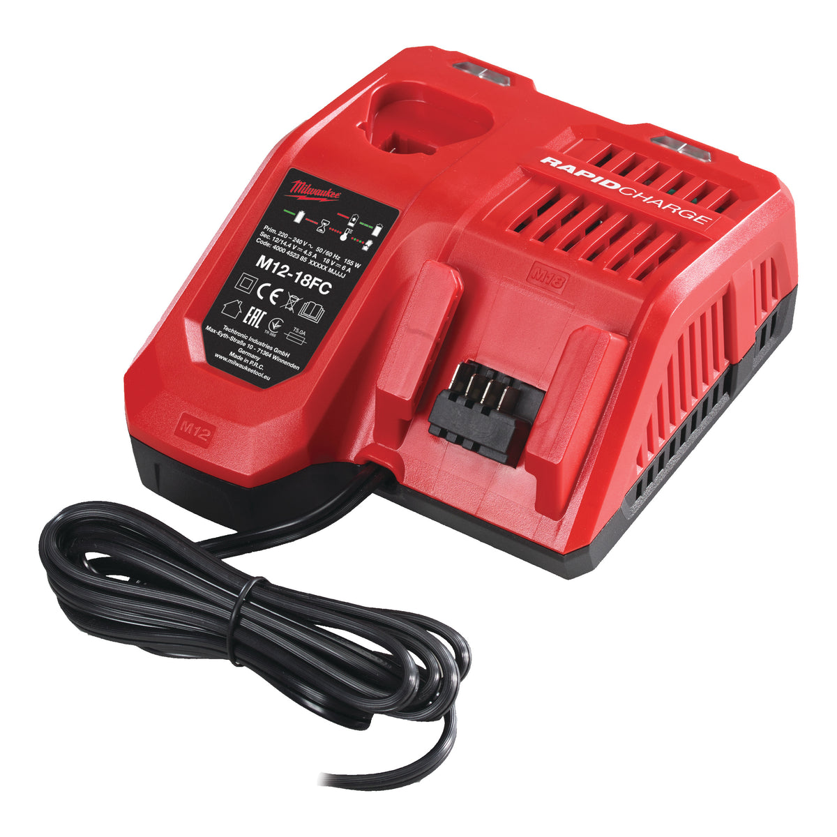 Milwaukee M12-18 FC Schnellladegerät – Produktbild 1