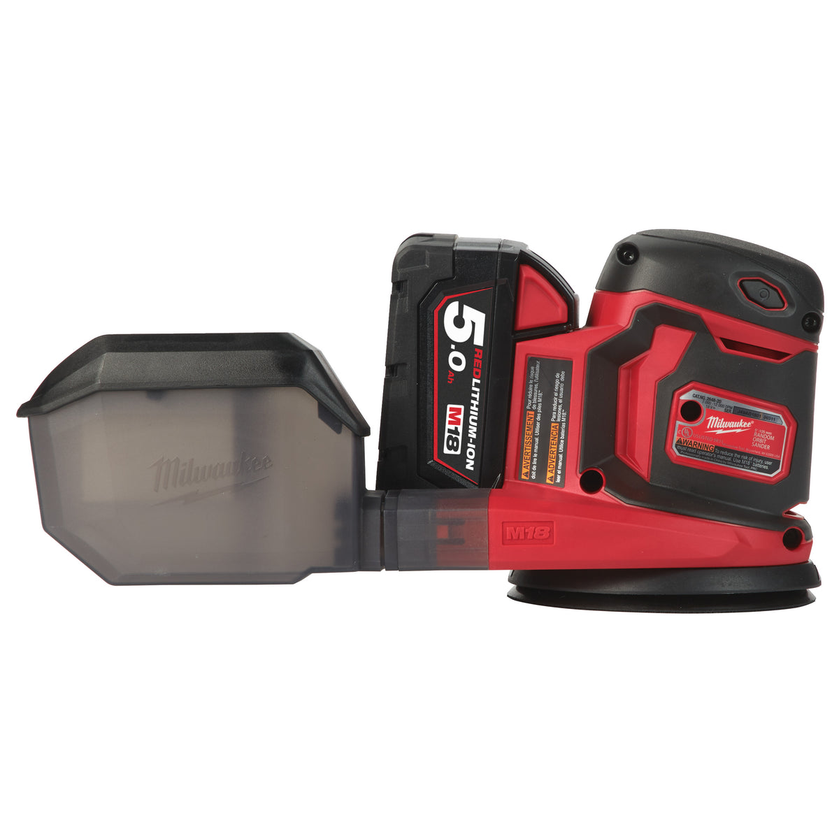 Milwaukee M18™ Akku Exzenterschleifer M18BOS125 - Produktbild 5