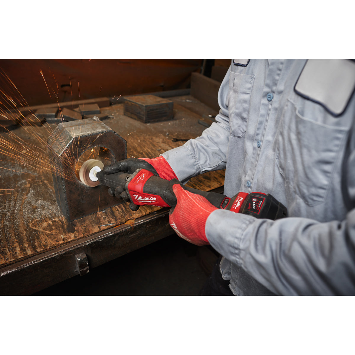 Milwaukee M18 FUEL™ ONEKEY™ Akku-Geradschleifer mit Padelschalter und Drehzahlelektronik M18FDGROVPDB - Produktbild 9