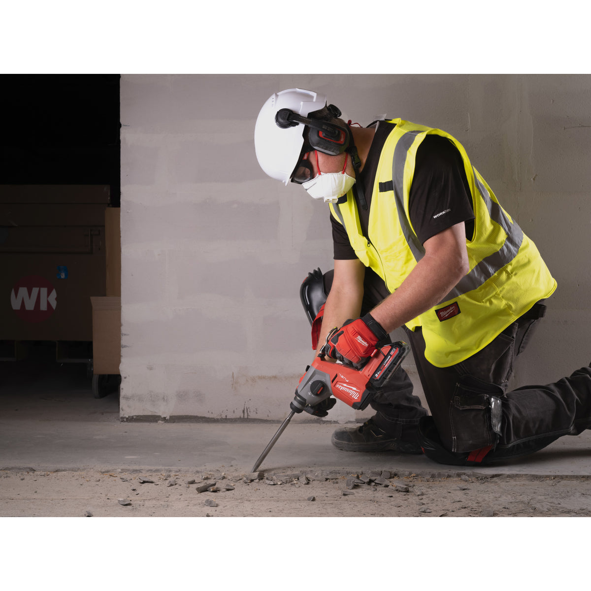 Milwaukee M18 FUEL™ SDS-PLUS Akku-Kombihammer mit Staubabsaugung M18FHACDDE - Produktbild 6