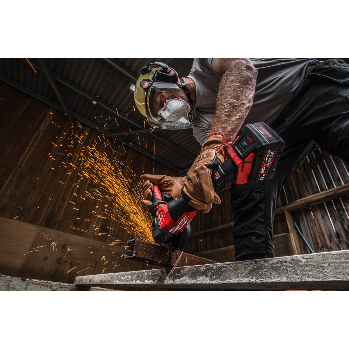 Milwaukee M18 FUEL™ Akku-Hochleistungswinkelschleifer 125 mm mit Paddelschalter Gen 2 M18FHSAG125XPDB2 - Produktbild 12