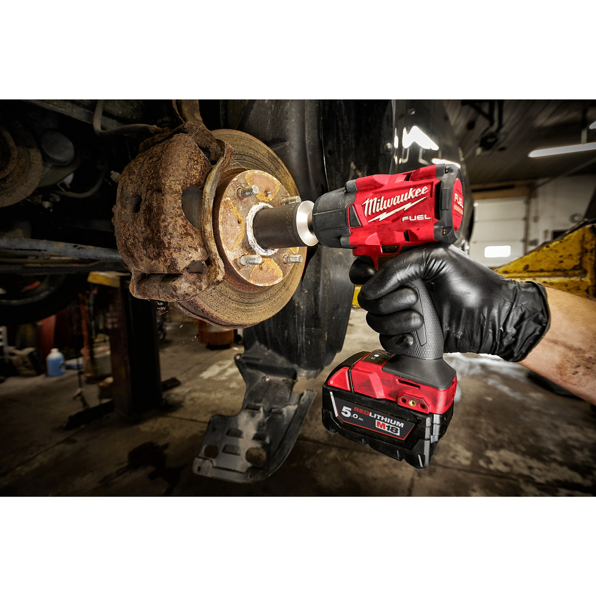 Milwaukee M18 FUEL™ 1/2˝-Akku-Schlagschrauber Vierkant mit Sprengring M18FMTIW2F12 - Produktbild 9