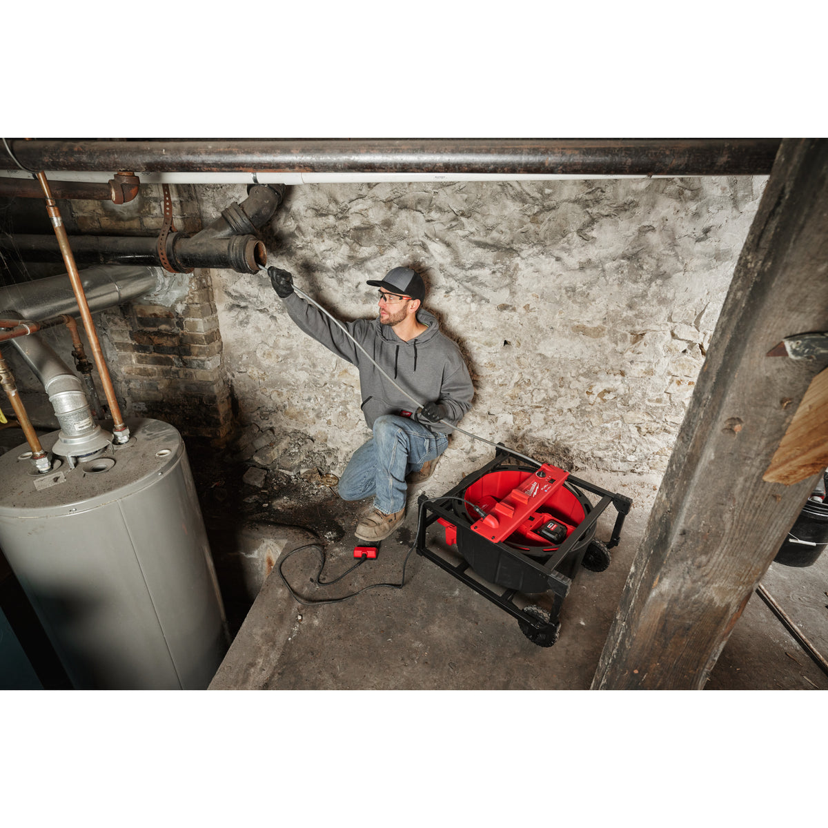 Milwaukee M18™ Akku-Hochgeschwindigkeits-Rohrreiniger mit flexibler Welle M18HSFSM - Produktbild 11