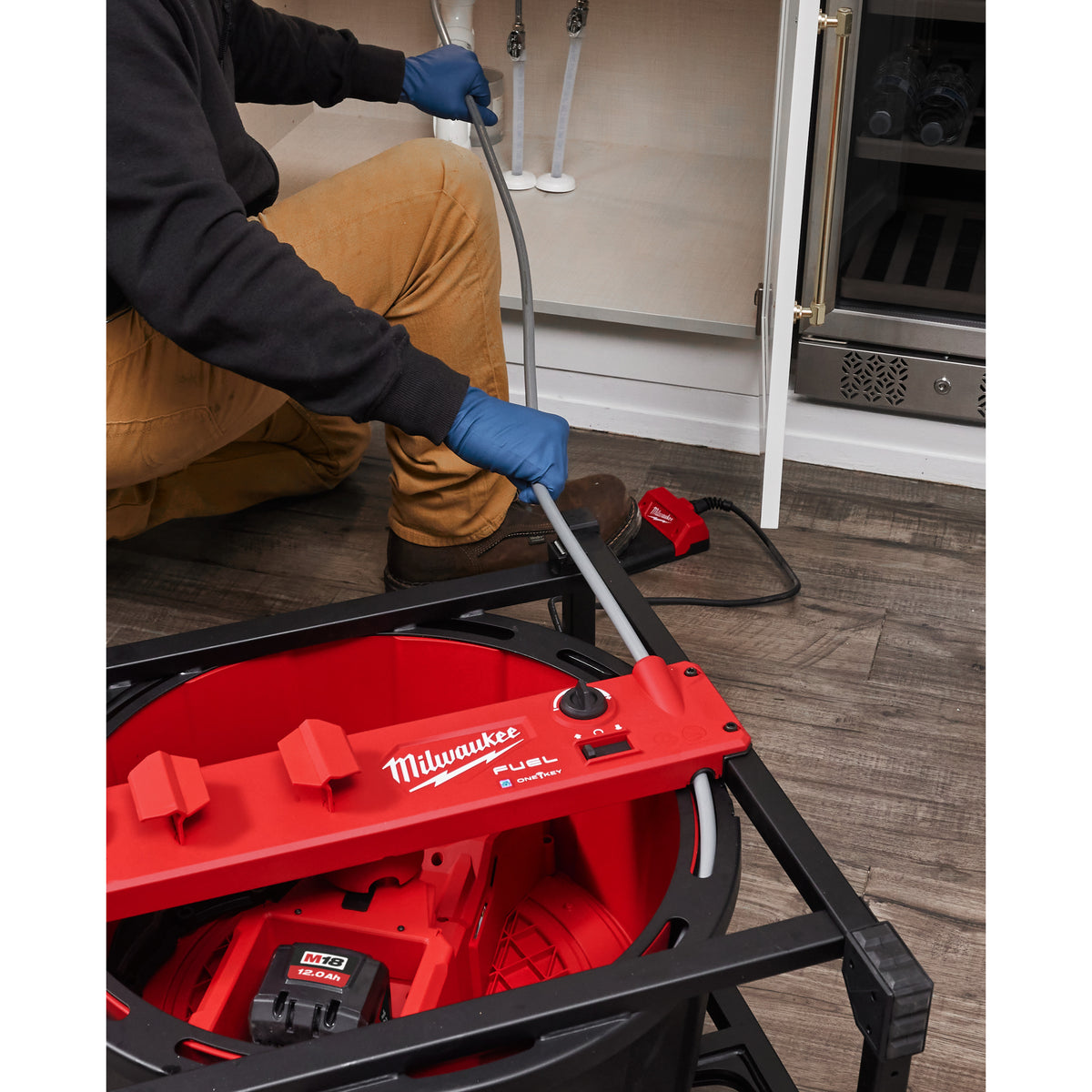 Milwaukee M18™ Akku-Hochgeschwindigkeits-Rohrreiniger mit flexibler Welle M18HSFSM - Produktbild 7