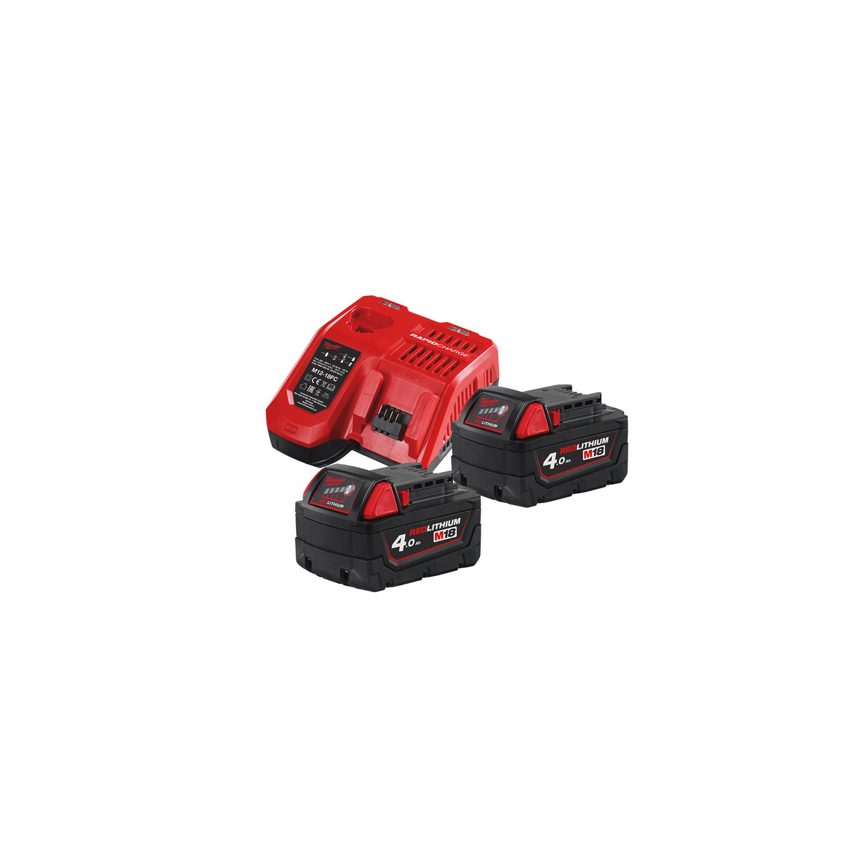 Milwaukee M18NRG-402 18V Starterset – Produktbild 1