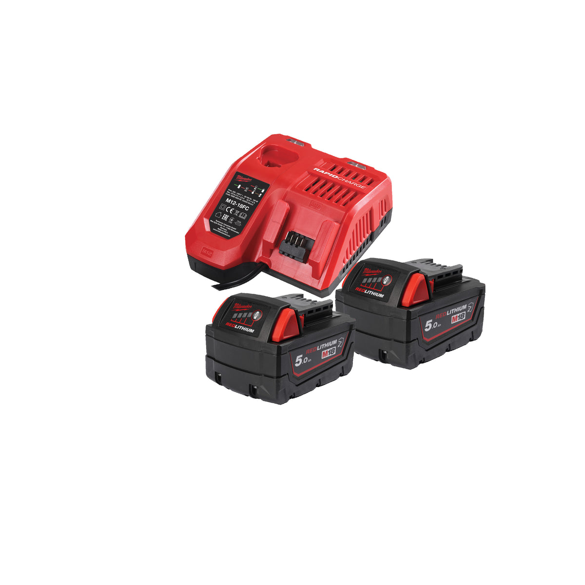 Milwaukee M18NRGCR-502 18V Starterset – Produktbild 1
