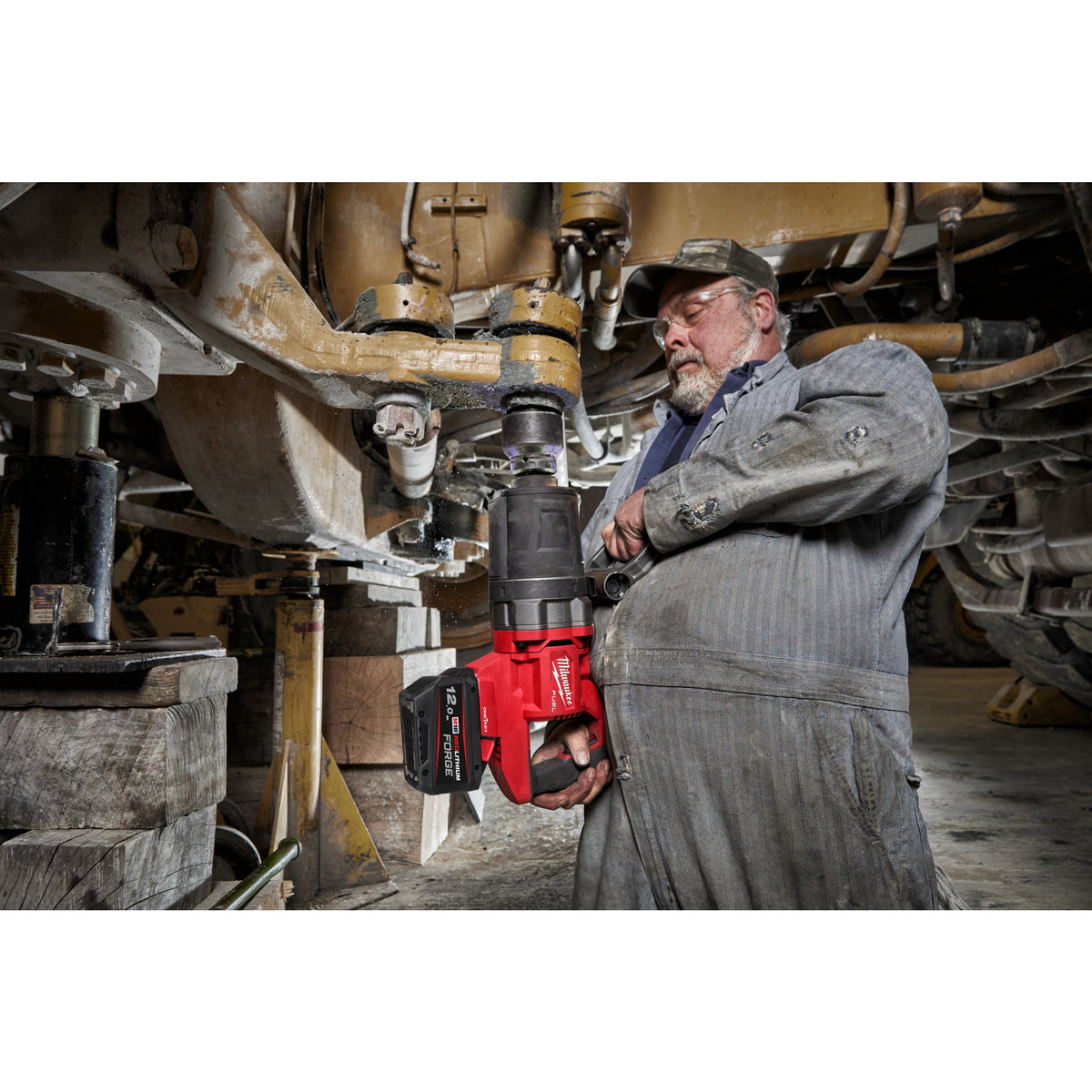 Milwaukee M18 FUEL™ ONE KEY™ 1"-Akku-Schlagschrauber Vierkant Sprengring M18ONEFHIWF1DS - Produktbild 20