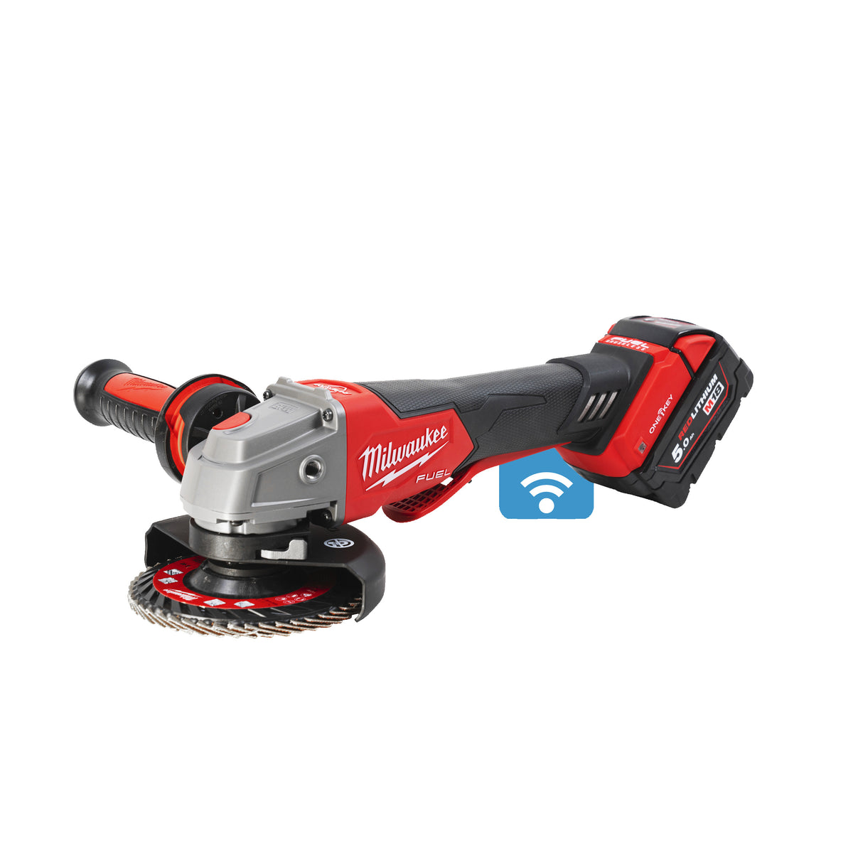 Milwaukee M18 FUEL™ ONEKEY™ Akku-Sicherheits-Winkelschleifer M18ONEFSAG125XPDB - Produktbild 2