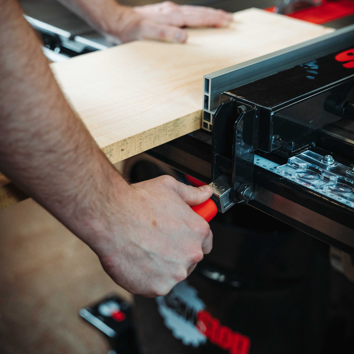 SAWSTOP stationary table saw with wide table
