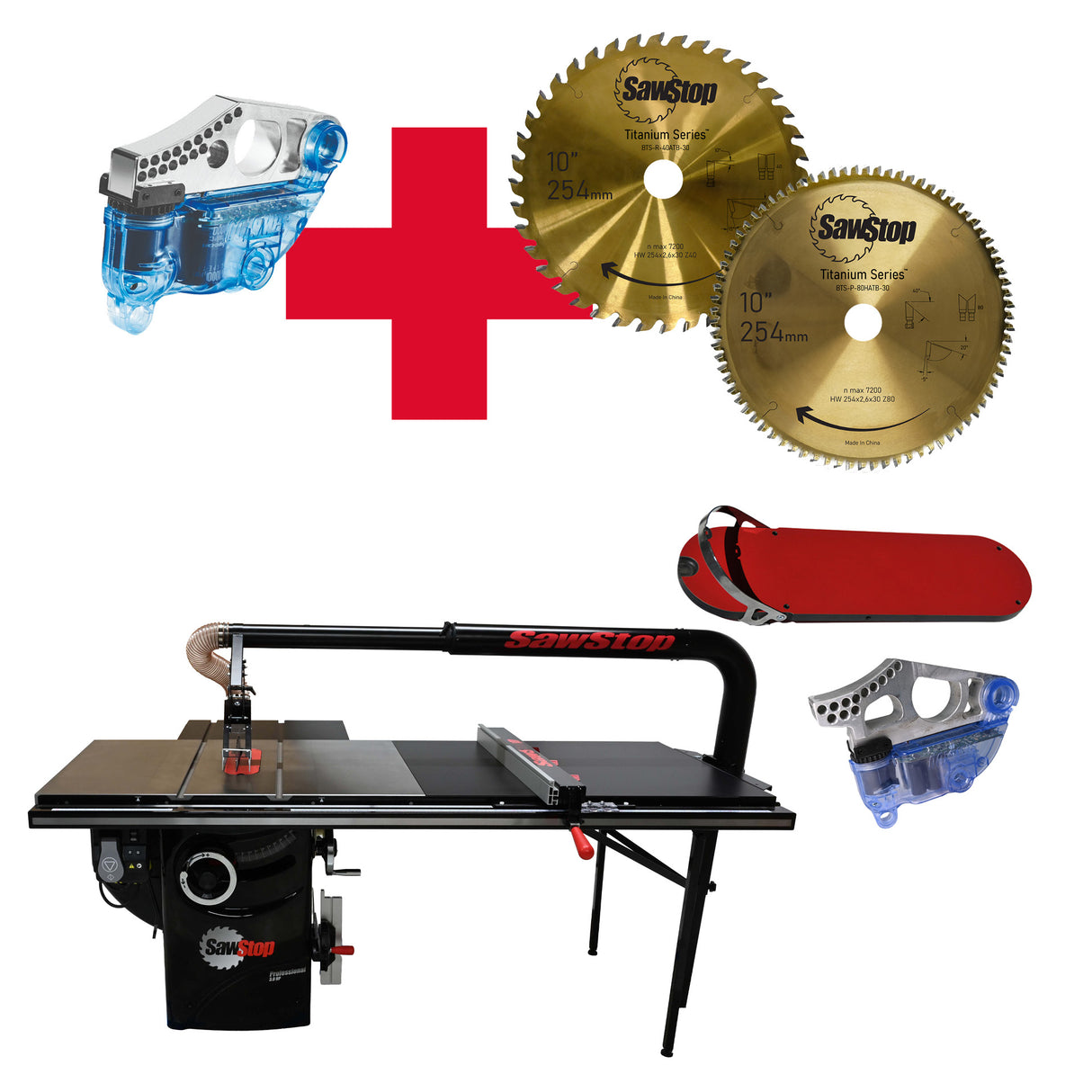 SAWSTOP stationary table saw with wide table