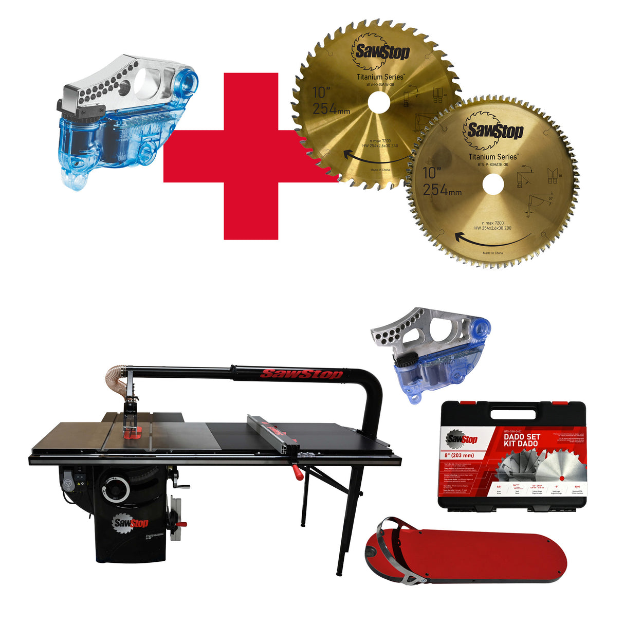 SAWSTOP stationary table saw with wide table