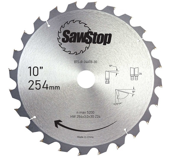 SAWSTOP Längsschnitt-Sägeblatt Ø 254x3,0x30 24 Zähne