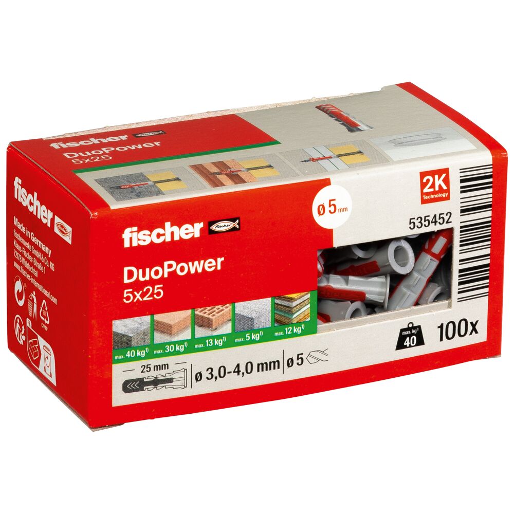 fischer DUOPOWER - 2K plastic anchor