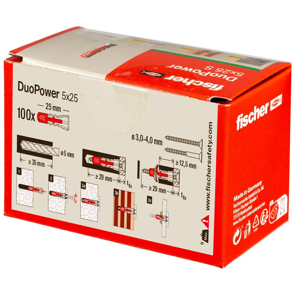 fischer DUOPOWER - 2K plastic anchor