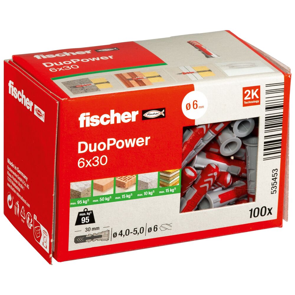 fischer DUOPOWER - 2K plastic anchor