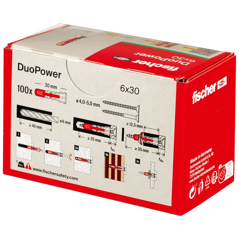 fischer DUOPOWER - 2K plastic anchor